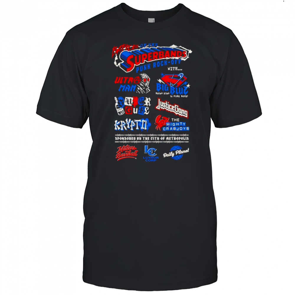 Battle of the Superbands punk rock off shirt