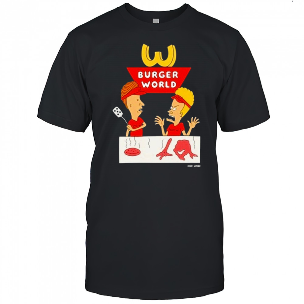 Beavis And Butt Head Burger World Cartoon T-shirt