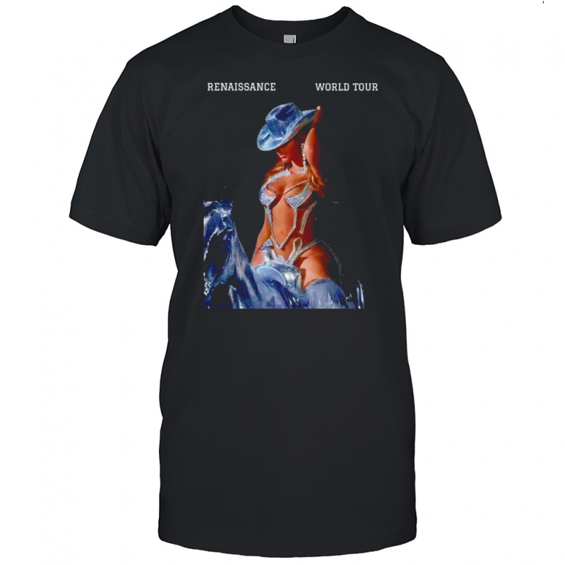 Beyonce The Renaissance world tour driving horse cowboy shirt
