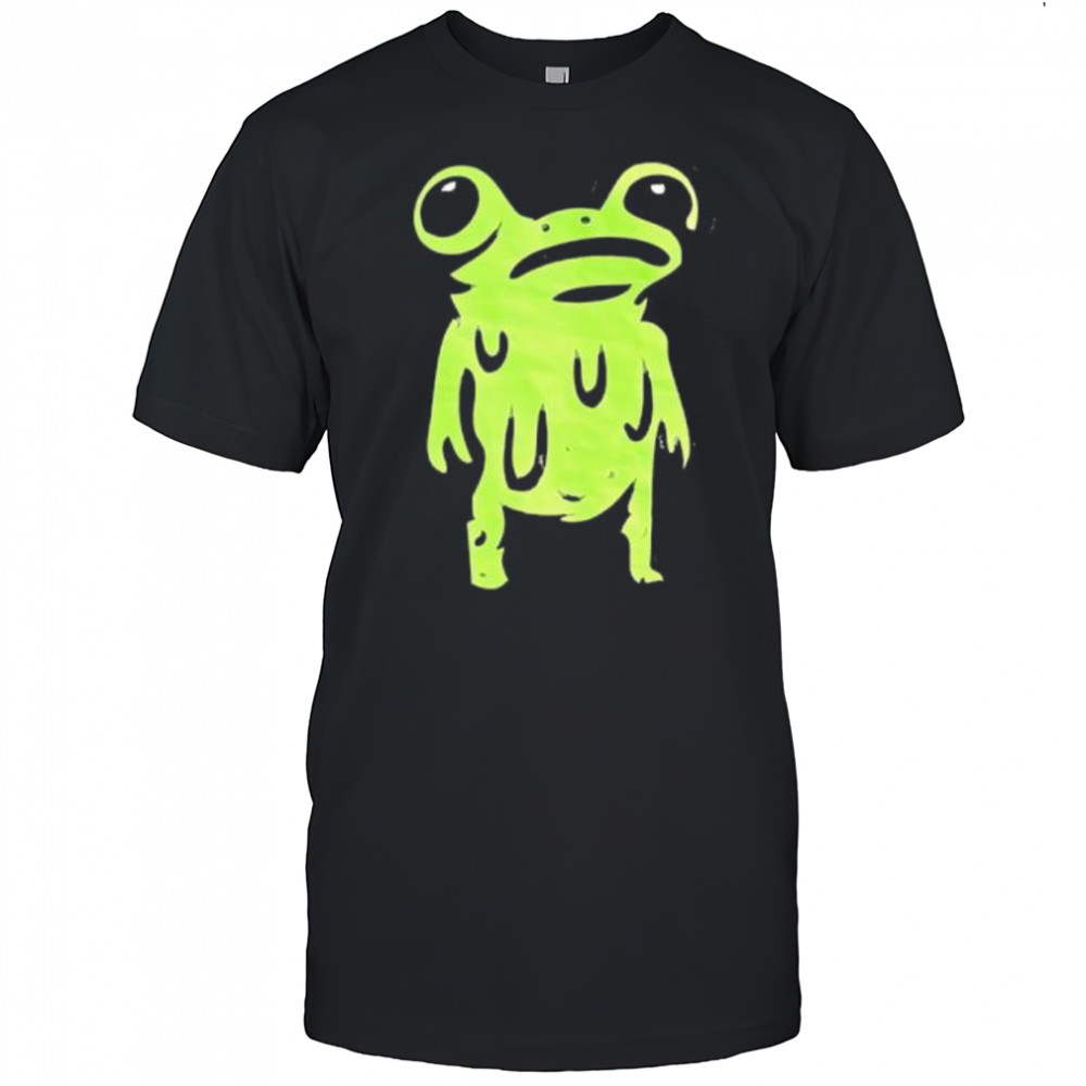 Big Eye Frog Green Slime Happy Face shirt