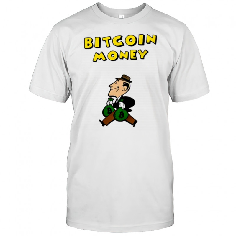Bitcoin money office vintage funny graphic shirt