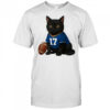 Black cat Buffalo Bills football retro style shirt