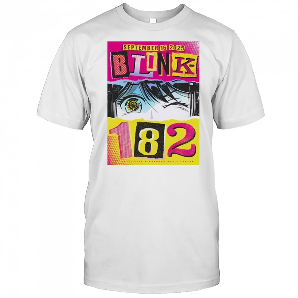 Blink-182 september 16 2025 anime shirt