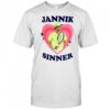 Bold Heart Jannik Sinner Tennis graphic shirt