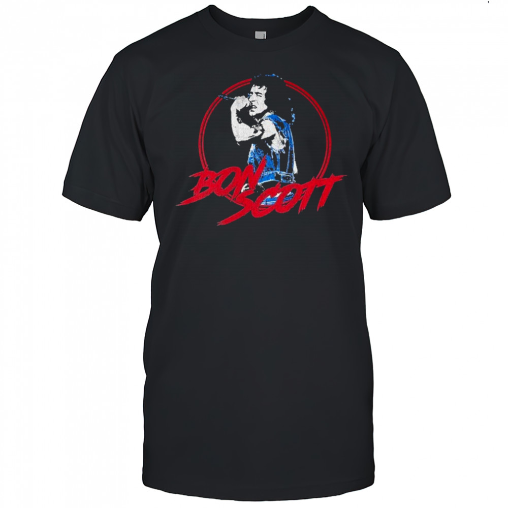 Bon Scott Weathered Photo T-shirt