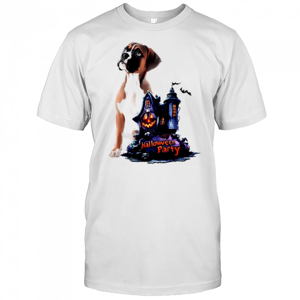 Boxer Dog Happy Halloween Party shirt