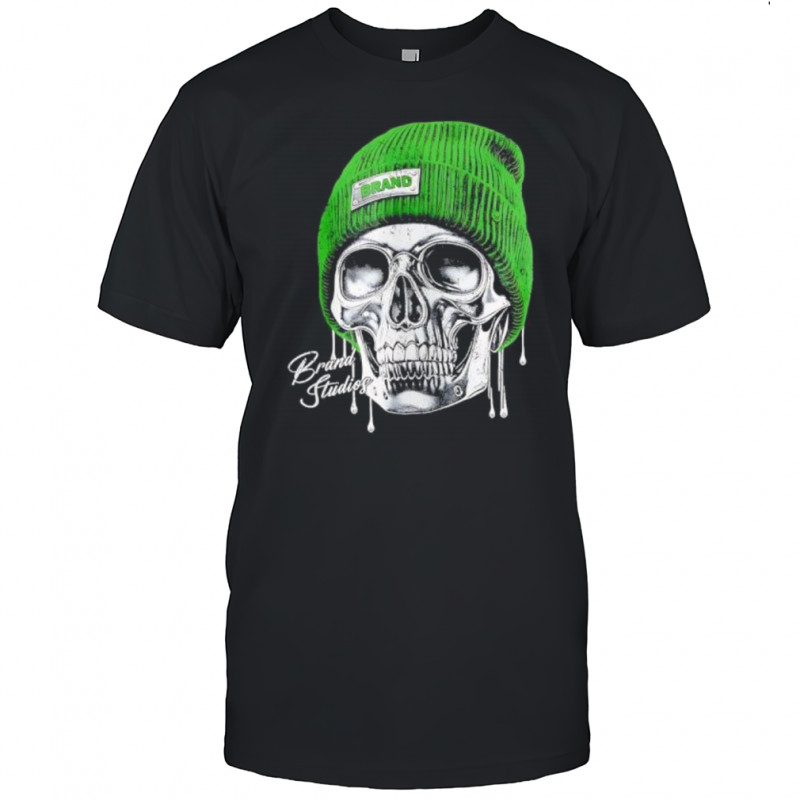 Brand Studios Skull Wearing Beanie Streetwear shirt