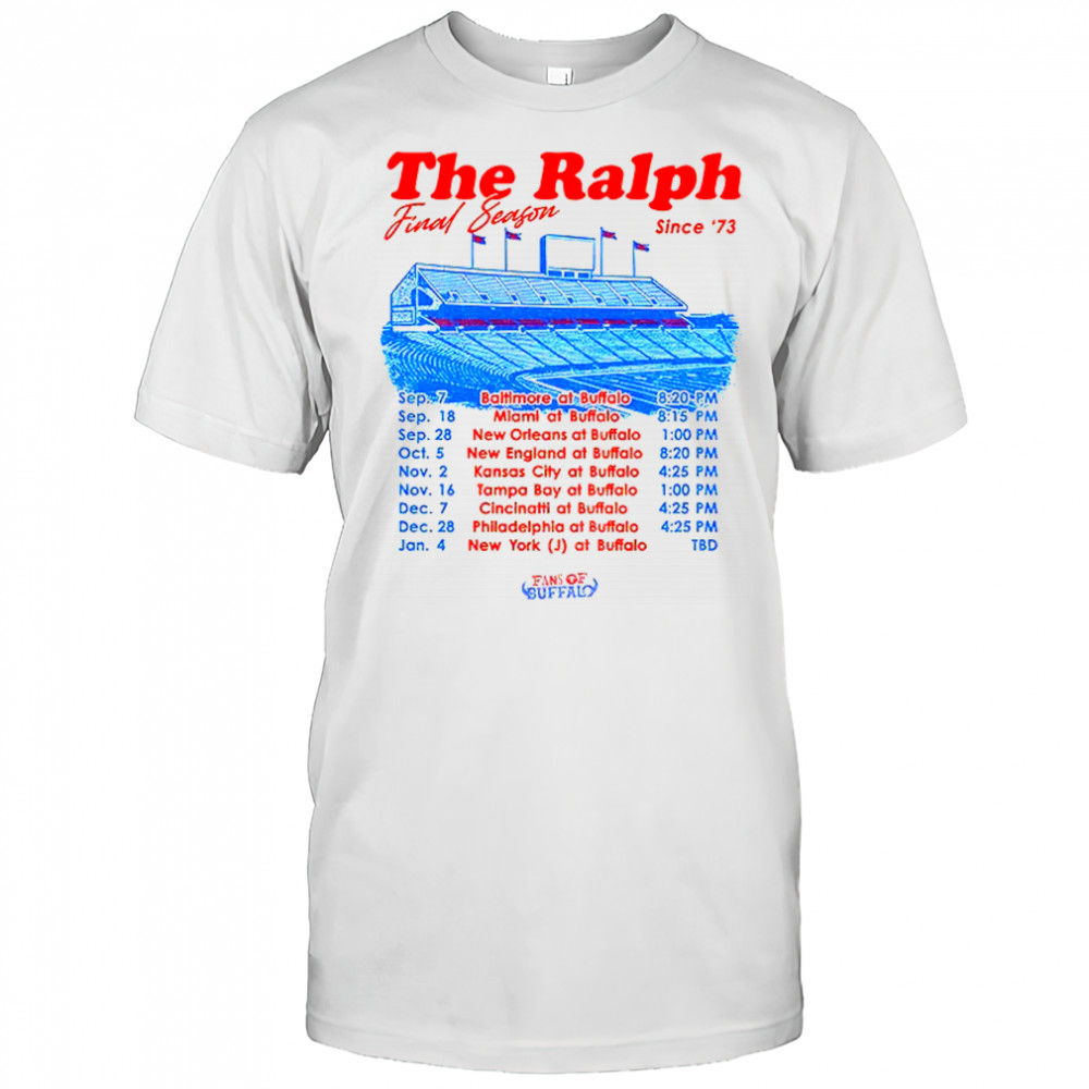Buffalo Bills The Ralph Final Season since’73 shirt