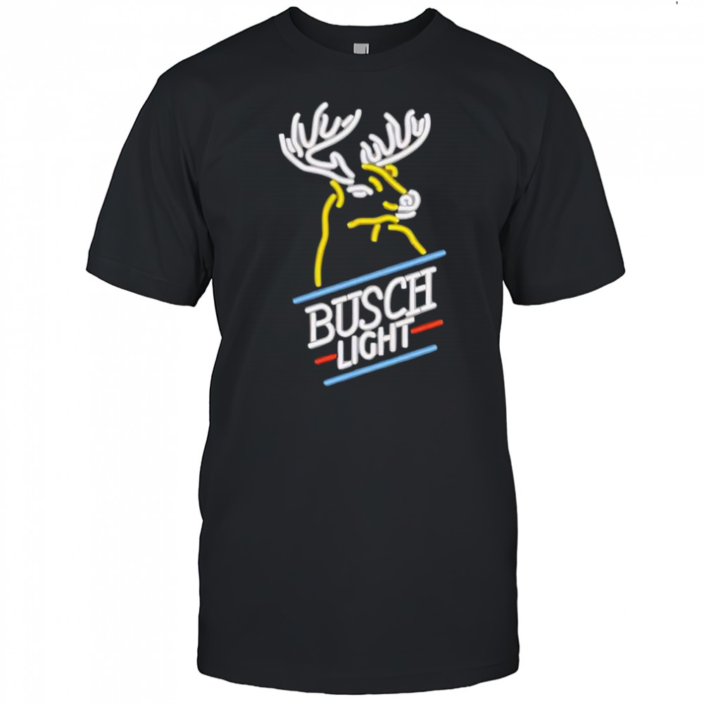 Busch Light Deer Buck Neon Beer shirt