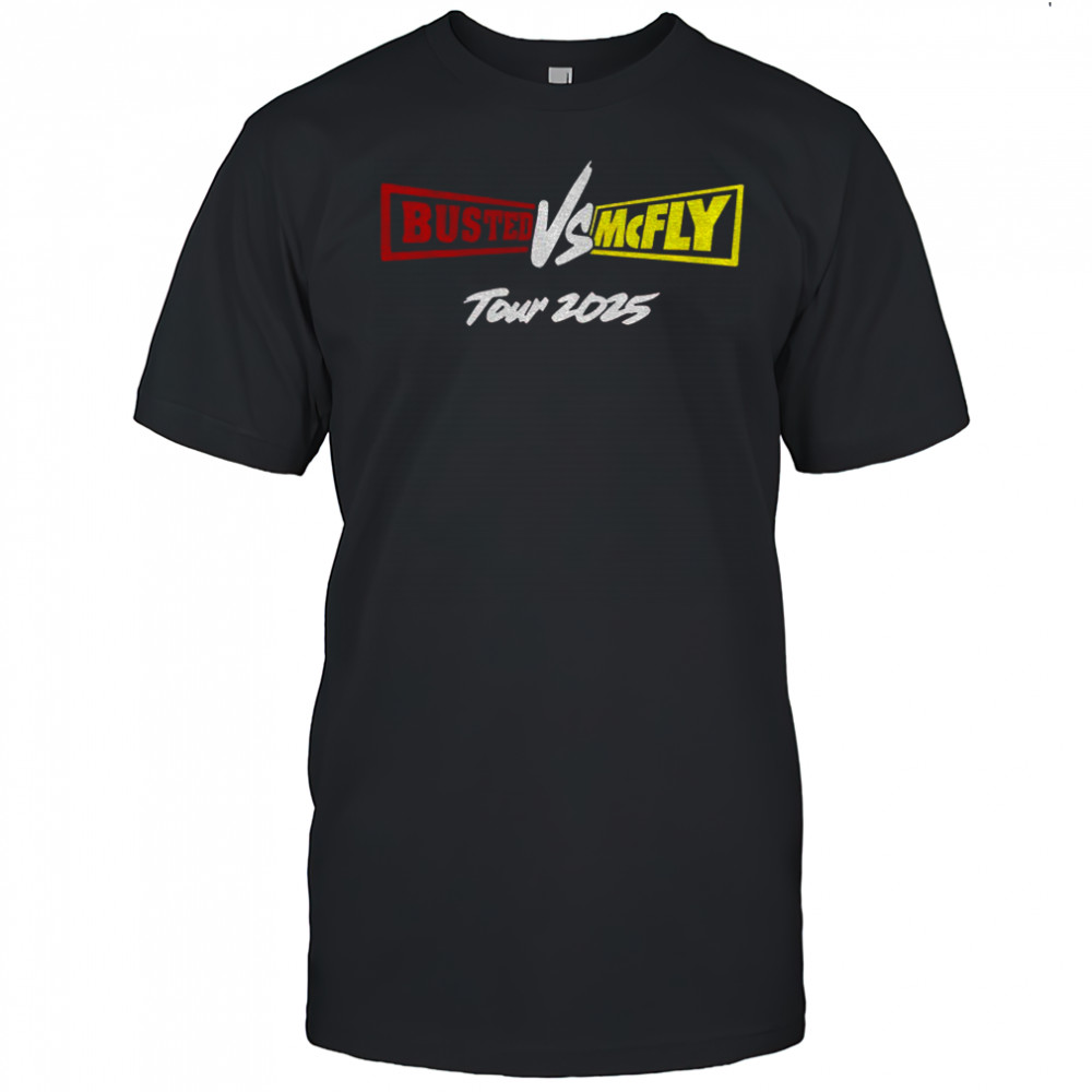 Busted vs McFly party Team Tour 2025 shirt
