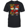 California Sports Charlie Brown USC Trojans Saturdays X Snoopy San Francisco 49ers Sundays T-Shirt