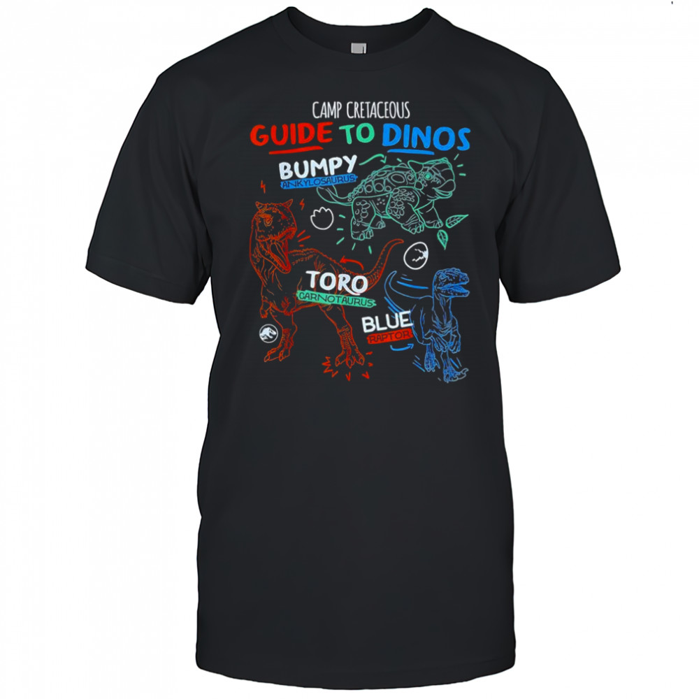 Camp Cretaceous guide to Dinos shirt