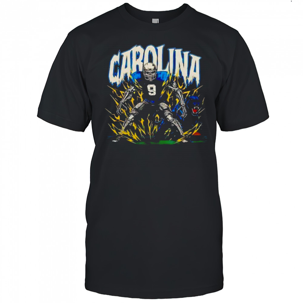 Carolina Panthers Skeleton Football Player number 9 shirt