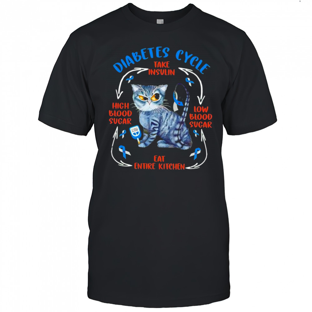 Cat diabetes cycle take insulin low blood sugar high blood sugar eat entire kitchen shirt