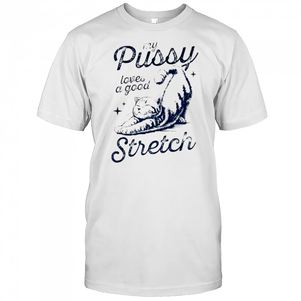 Cat my pussy loves a good stretch shirt