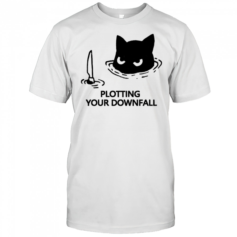 Cat planning something bad plotting your downfall shirt