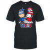 Charlie Brown and Snoopy x Dallas Cowboys and Texas Rangers logo shirt