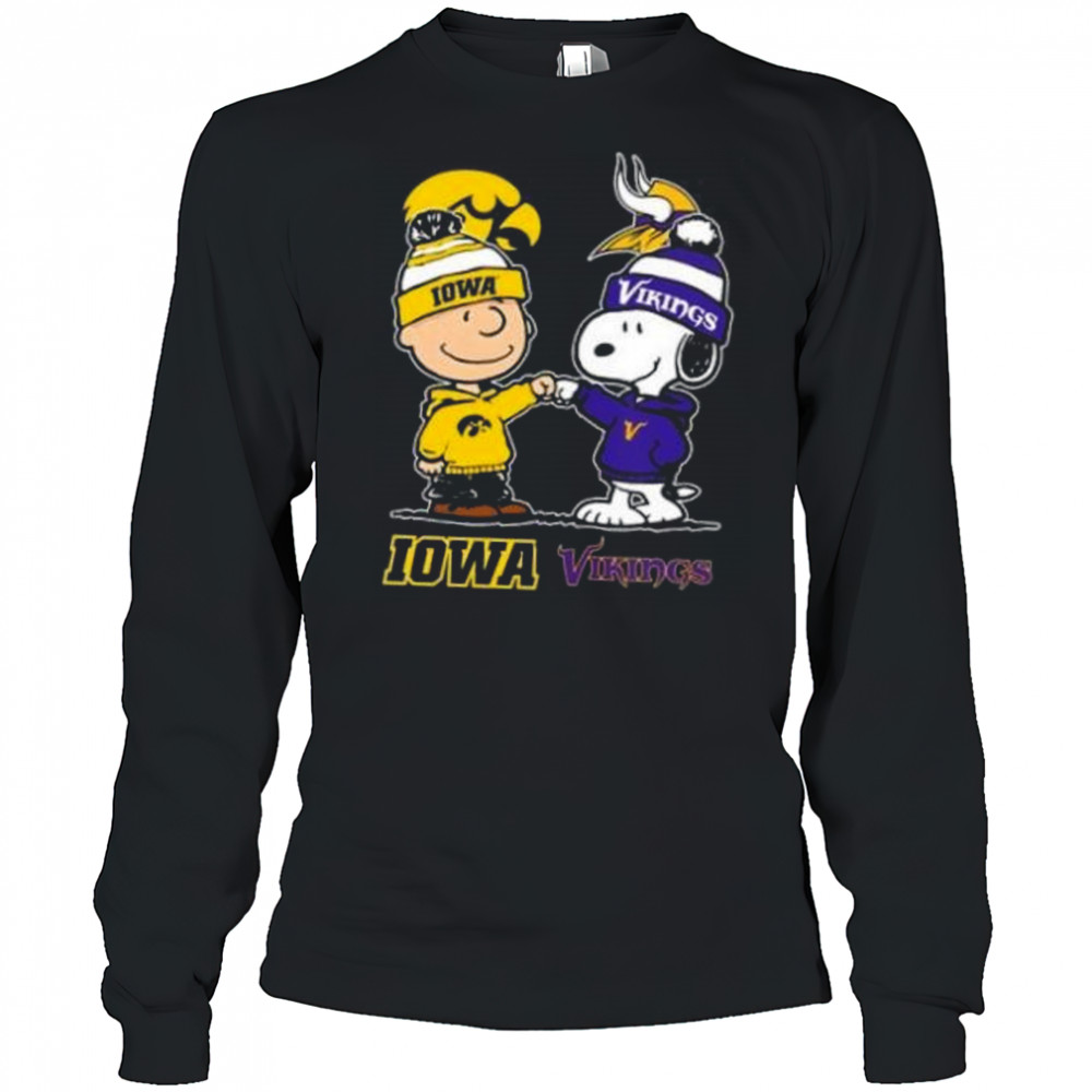 Charlie Brown Iowa Hawkeyes X Snoopy Minnesota Vikings 2025 Shirt