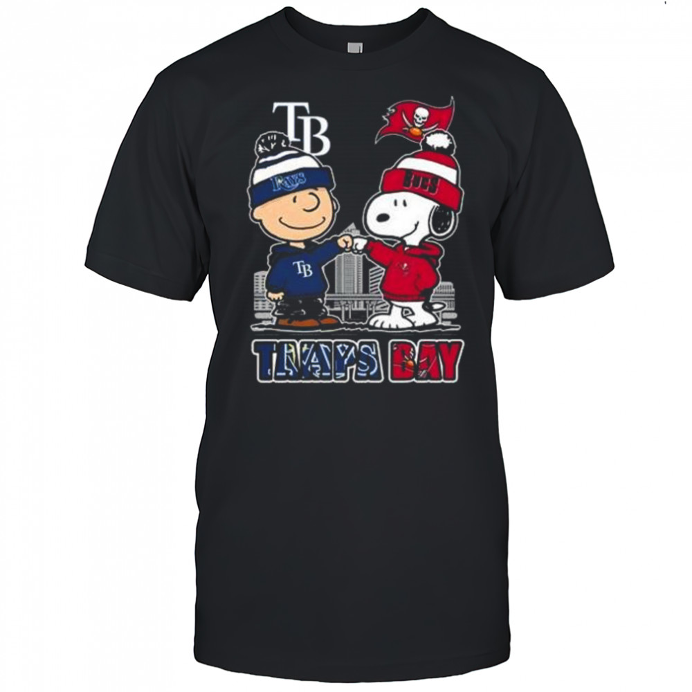 Charlie Brown Tampa Bay Rays X Snoopy Tampa Bay Buccaneers 2025 Shirt