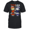 Charlie Brown Texas Longhorns On Saturdays X Snoopy Dallas Cowboys On Sundays Skyline T-Shirt