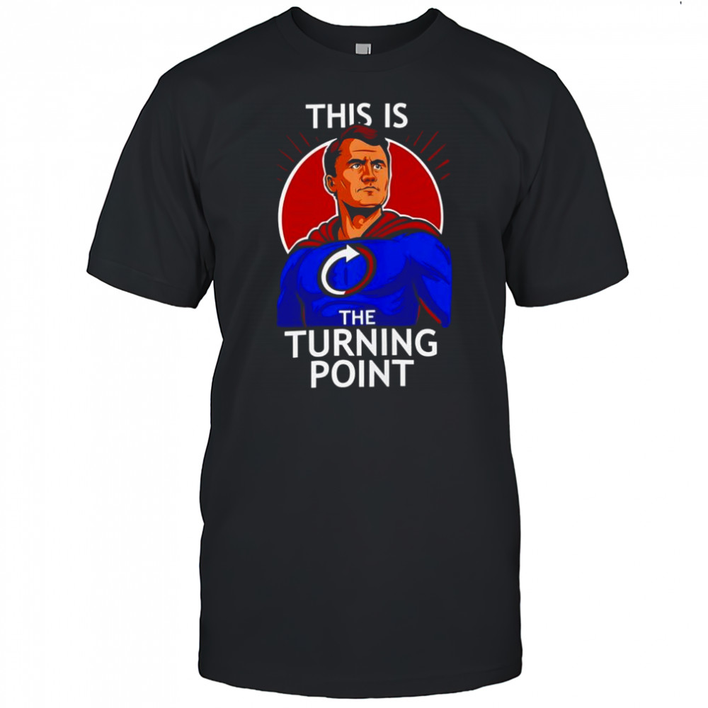 Charlie Kirk Superhero this is the turning point shirt