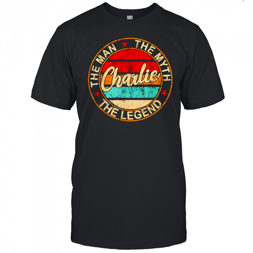 Charlie The Man The Myth The Legend Retro shirt