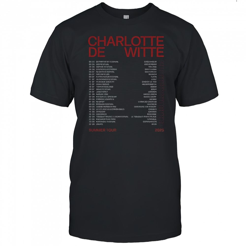 Charlotte de witte summer tour 2025 shirt