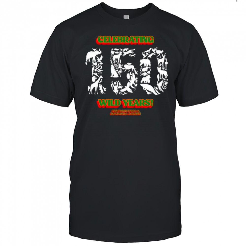 Cincinnati zoo and botanical graden celebrating 150 wild years shirt