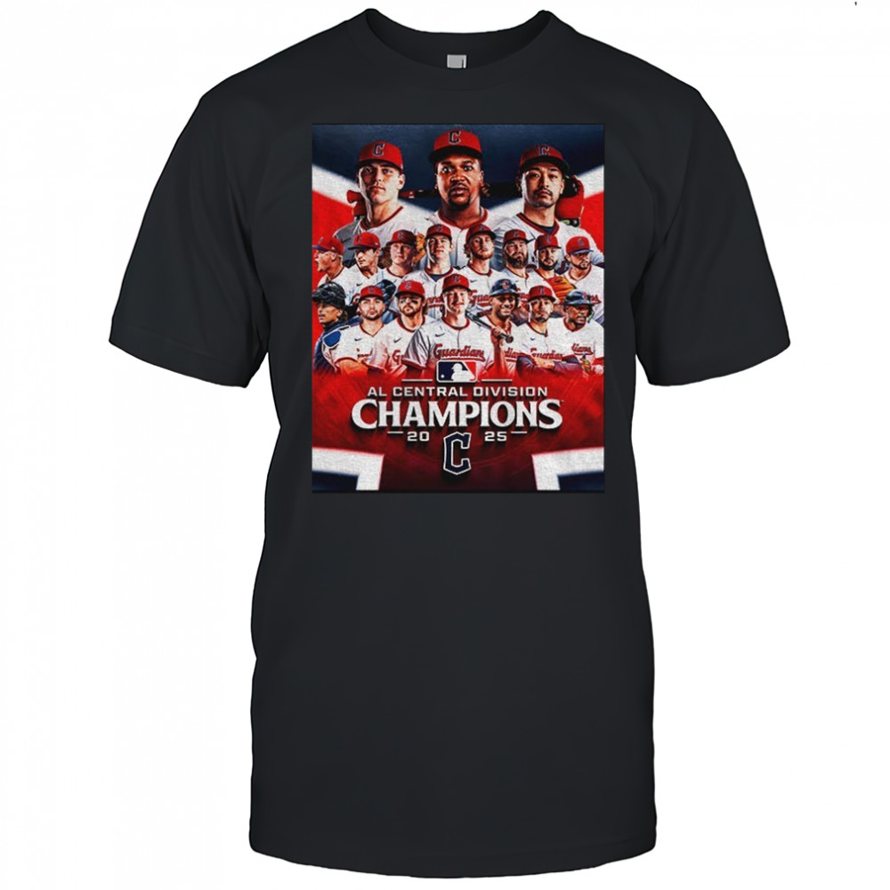 Cleveland Guardians AL Central Division Champions 2025 MLB Baseball poster shirt