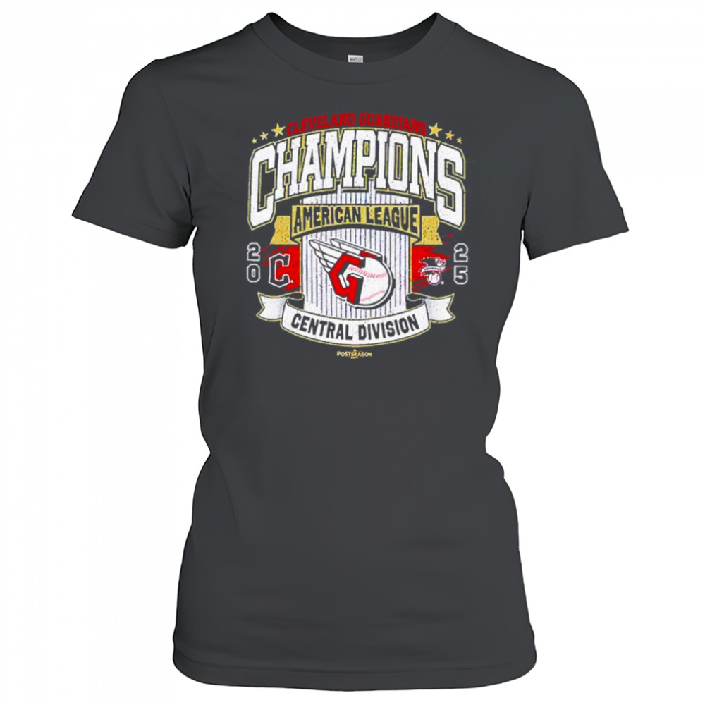 Cleveland Guardians champions American League Central Division 2025 MLB Postseason retro shirt