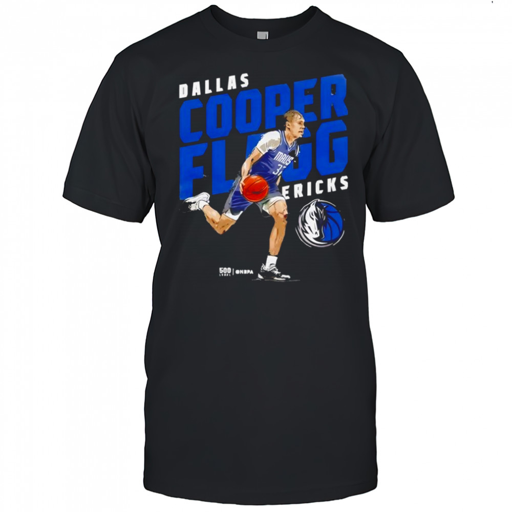 Cooper Flagg Dallas Mavericks logo signature graphic shirt