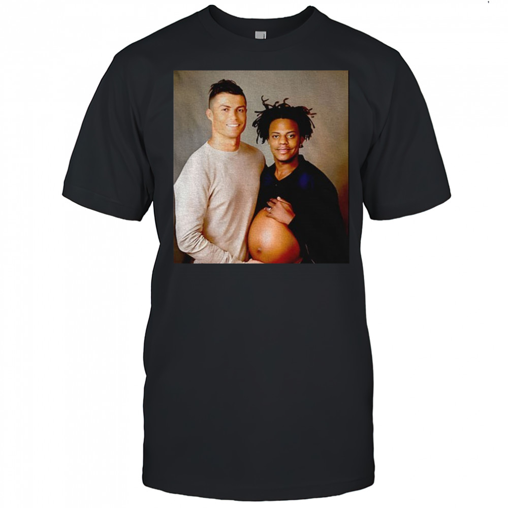 Cristiano Ronaldo and IShowSpeed Pregnant funny photo shirt