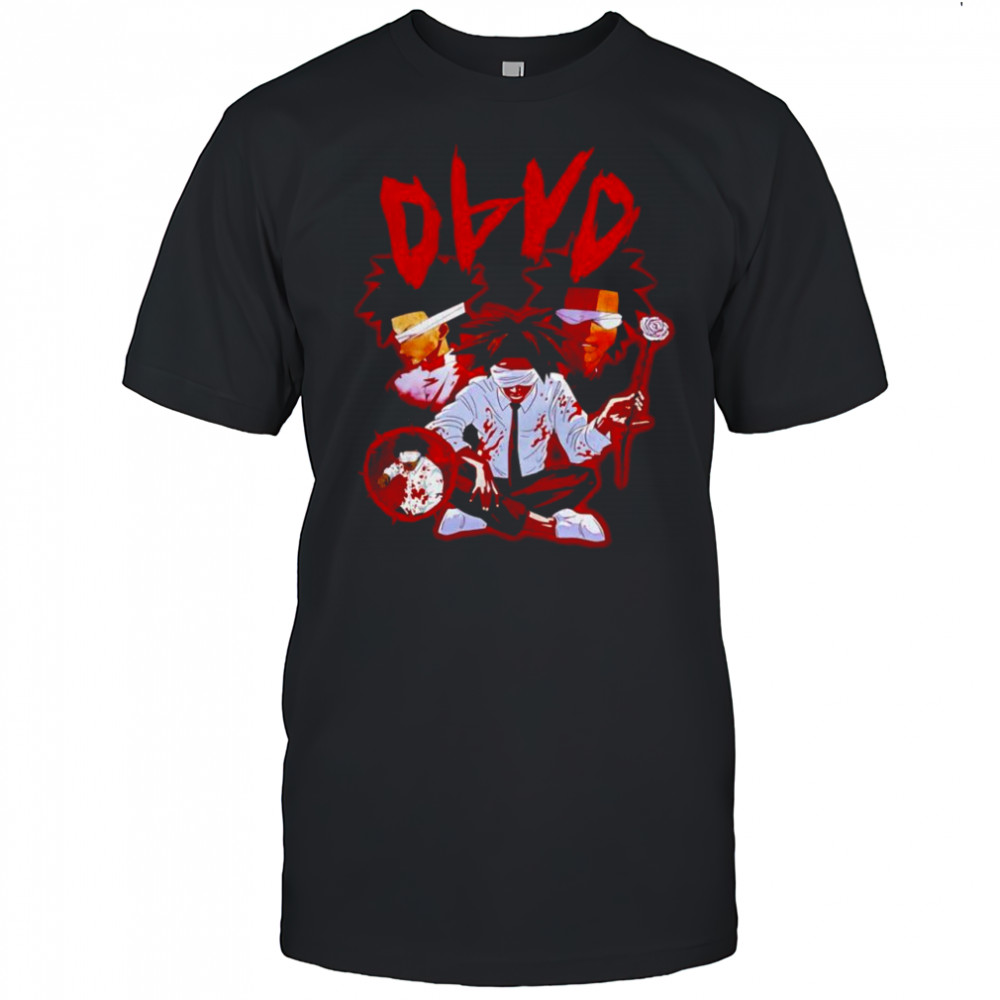 D4vda blindfold rose anime retro shirt