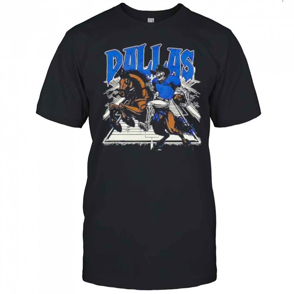 Dallas Cowboys Skeleton on Horseback Football Player shirt