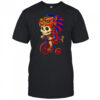 Day Of The Dead Aztec Skeleton On A Bicycle shirt