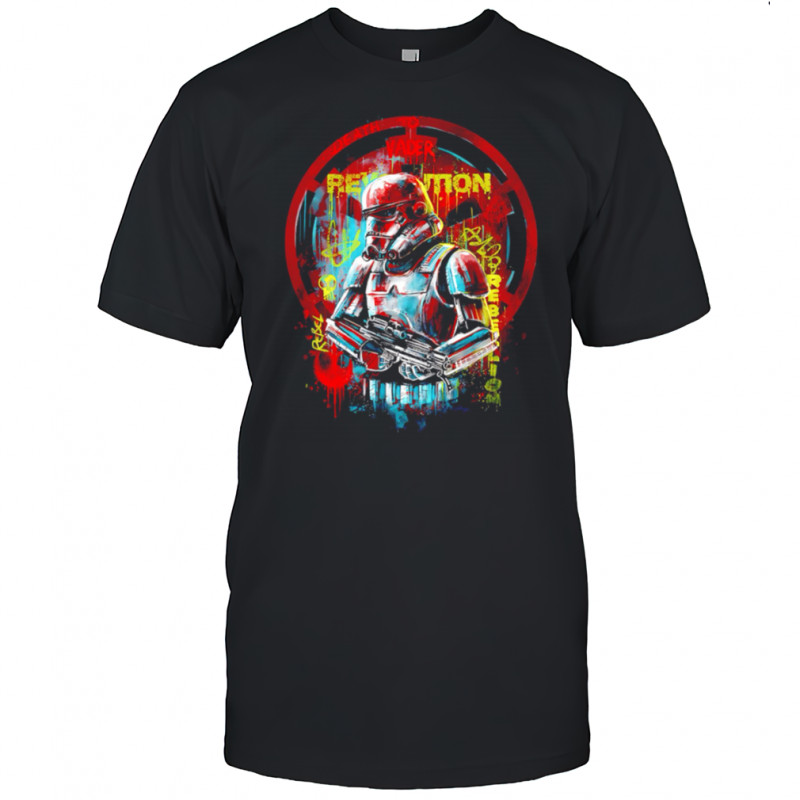 Death To Vader Rebellion Star Wars Stormtrooper Graffiti shirt
