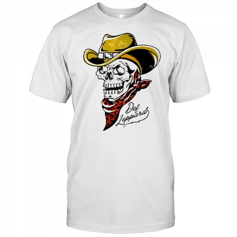 Def Leppard cowboy skeleton basic shirt