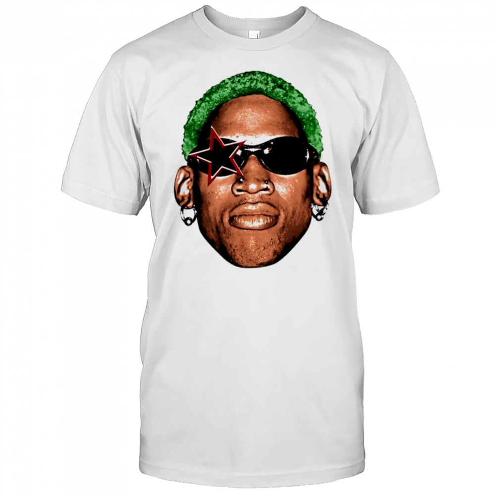 Dennis Rodman big face graphic shirt