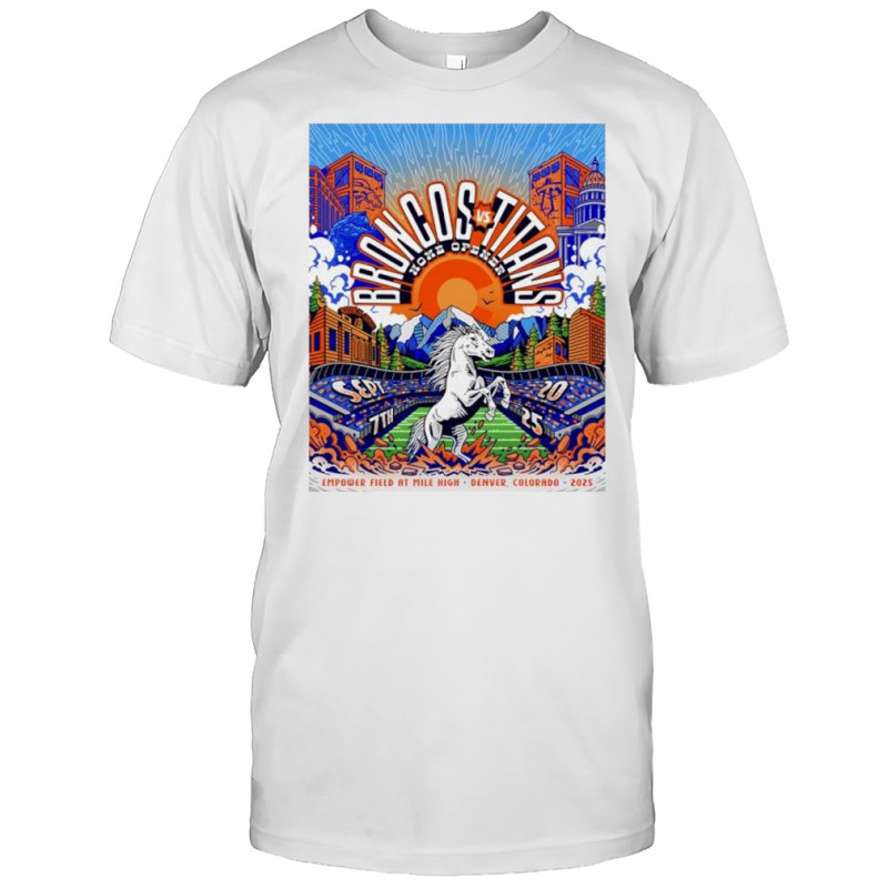 Denver Broncos vs Tennessee Titans home opener shirt