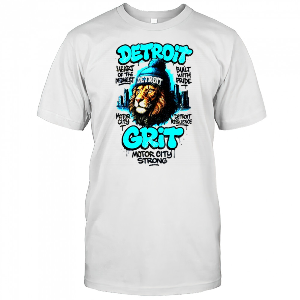 Detroit Lion Grit motor city strong varsity NFL 2025 shirt