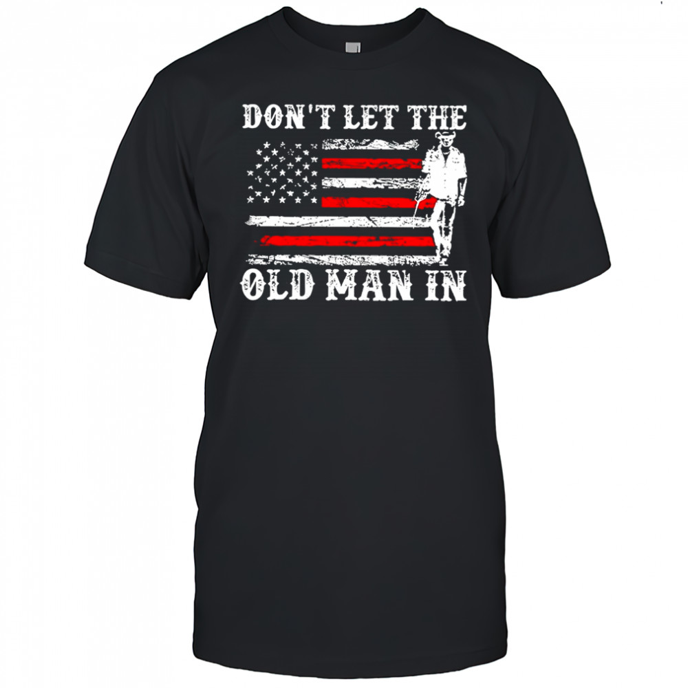 Don’t let the old man in vintage American flag shirt