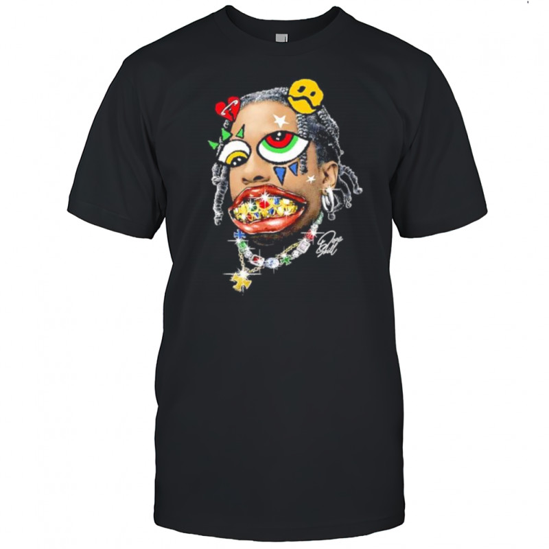 Dope Skill Cartoon Face with Gold Grills shirt