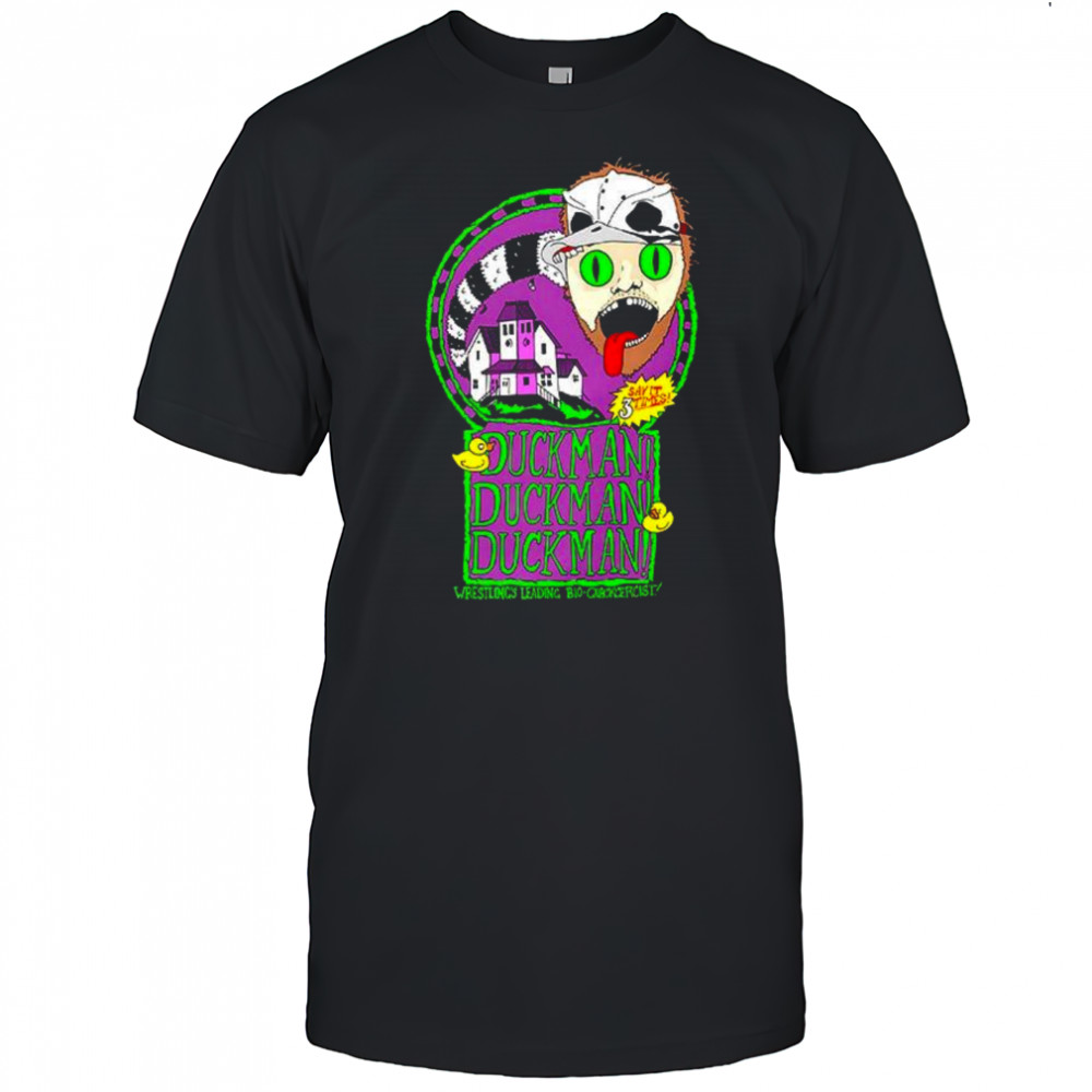 Duckman Wrestling leading bio quackcercist shirt