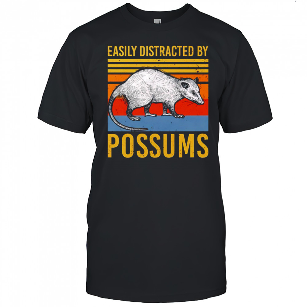 Easily Distracted by Possums Vintage Sunset Animal shirt