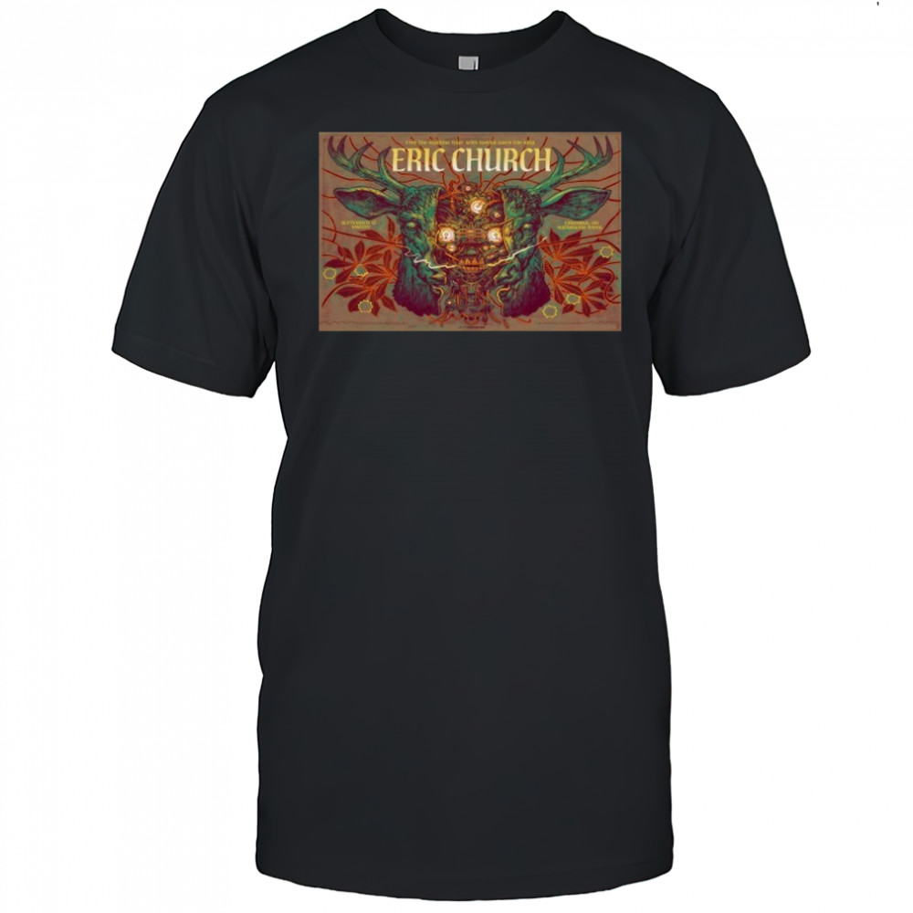 Eric Church Sep 13 2025 Tour Nationwide Arena Deer T-Shirt