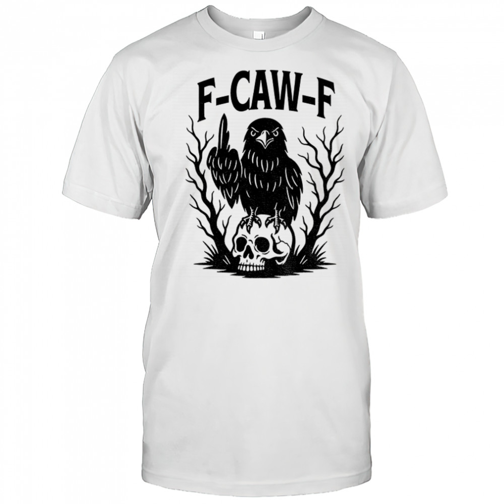 F-Caw-F Gothic Raven middle finger shirt