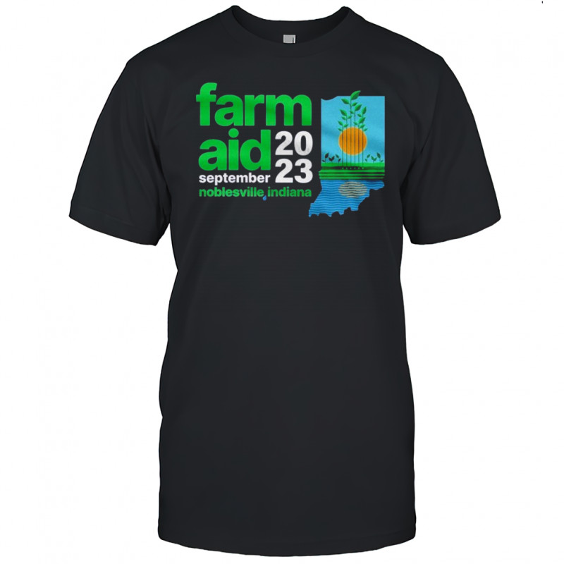 Farm Aid 2023 September Noblesville Indiana Festival Logo T-shirt