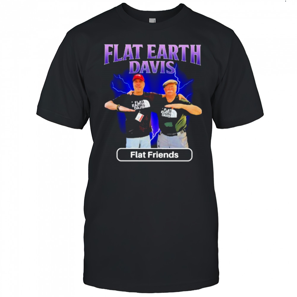 Flat Earth Davis Flat Friends T-shirt