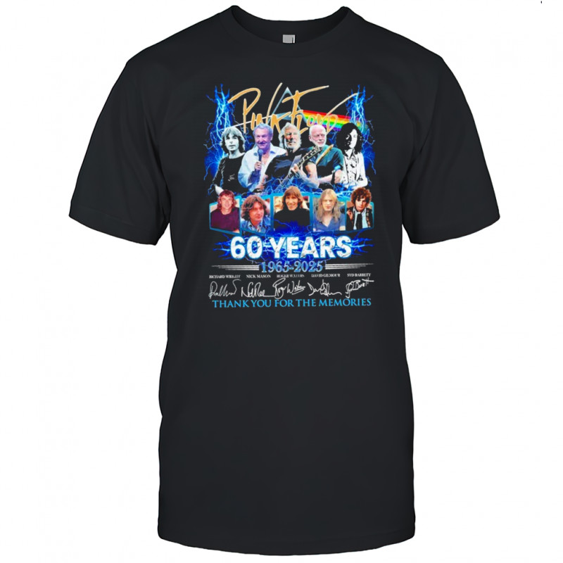 Floyd 60 Years Thank You For The Memories 1965 2025 Signatures T-shirt