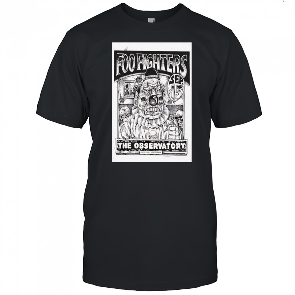 Foo Fighters Sept 15 2025 Santa Ana California poster shirt